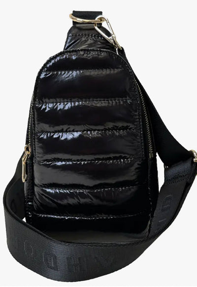 Ahdorned - Eliza Puffy Quilted Sling Liquid Black