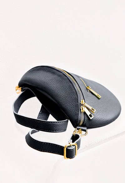 Debbie Katz - Susina Handmade Italian Leather Sling Bag Black