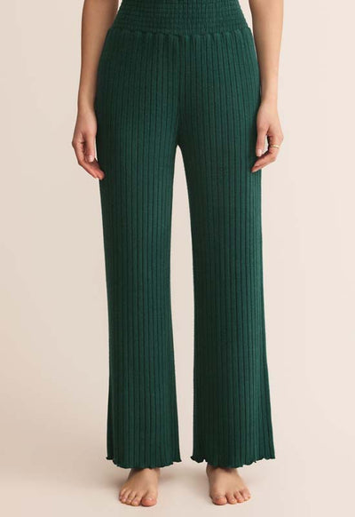 Z Supply - Dawn Smocked Rib Pant Mistletoe