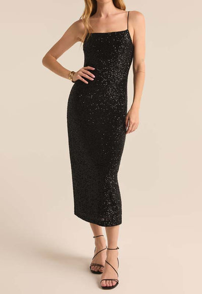 Z Supply - Paulina Sequin Dress Black