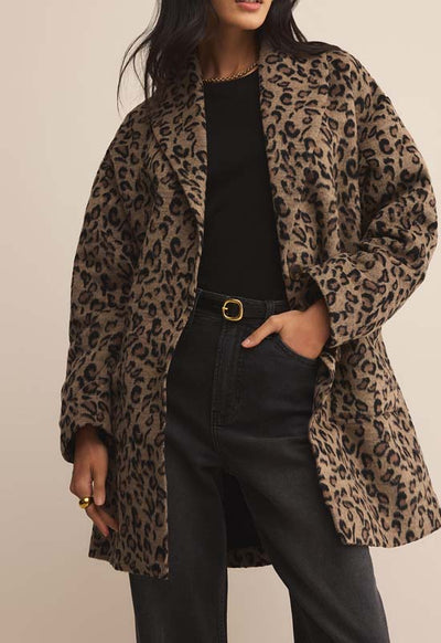 Z Supply - Lennon Animal Coat Suede