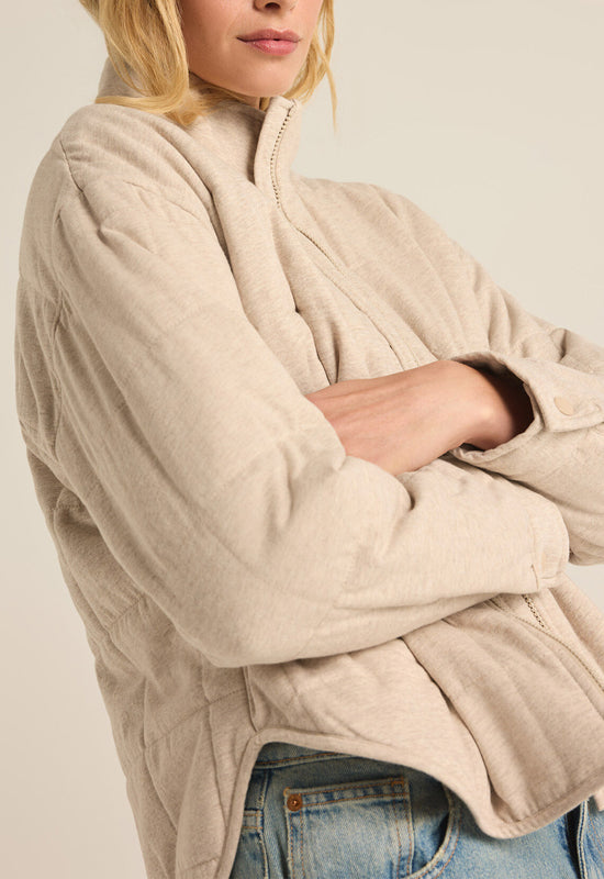 Z Supply - Bonfire Jacket Heather Latte – Kixters.com