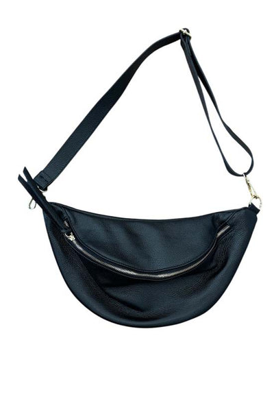 Debbie Katz - Lila Italian Leather Bag Black