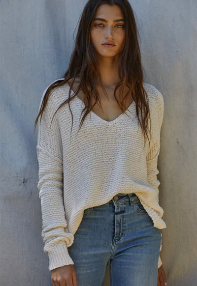 The Lauren Pullover Sweater - Ivory