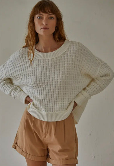 Baylor Pullover Sweater - Ivory