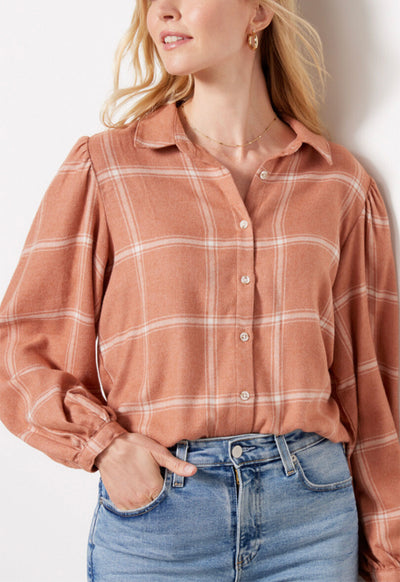 Z Supply - Overland Plaid Blouse Penny