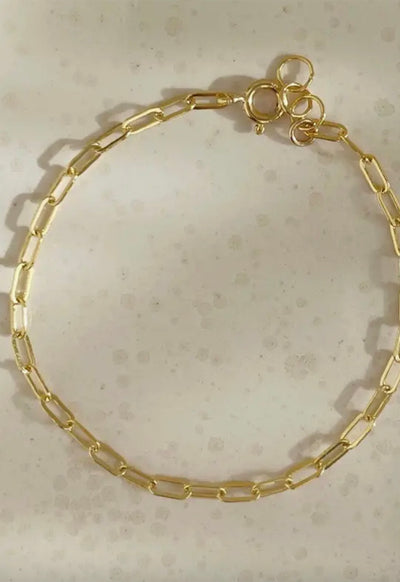 Narrow Links Bracelet - 14K Gold