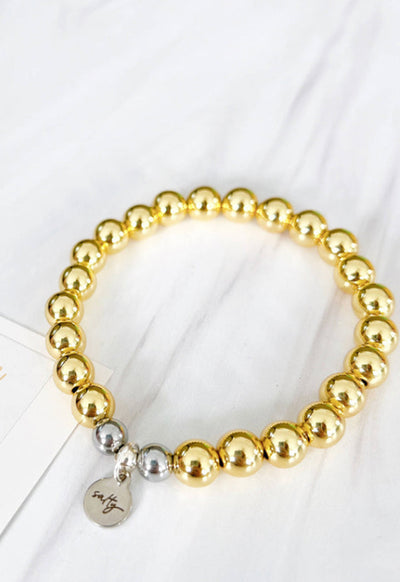 ANJ Bracelets - Salty 8mm Gold Bracelet