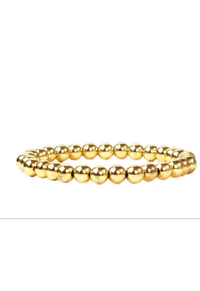 6MM Ball Bracelet - Gold