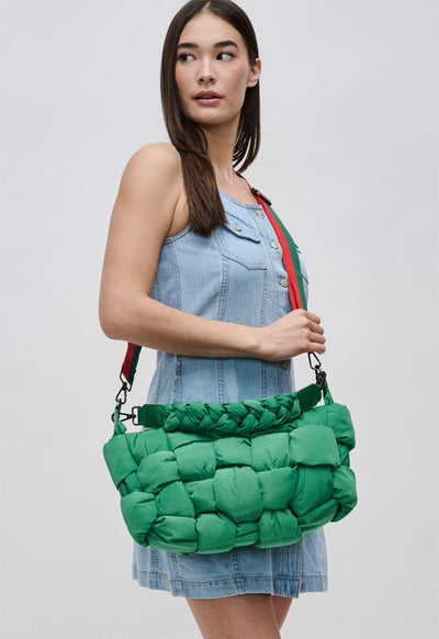 Sol & Selene - Sixth Sense Nylon Shoulder Bag Kelly Green