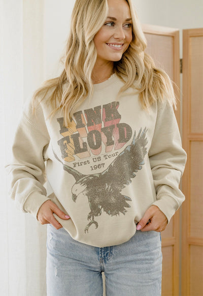 LivyLu - Pink Floyd Eagle Sweatshirt Sand