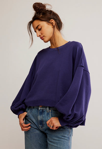 Free People - Trish Sweatshirt Eclipse