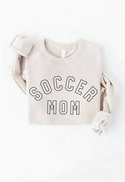 Soccer Mom Sweatshirt - Heather Dust