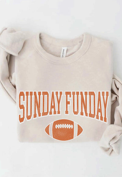 Sunday Funday Sweatshirt - Heather Dust