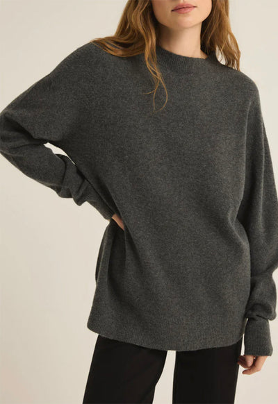 Z Supply - Gia Crew Neck Sweater Charcoal