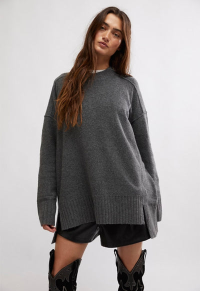 Free People - Phoebe Pullover Dark Heather