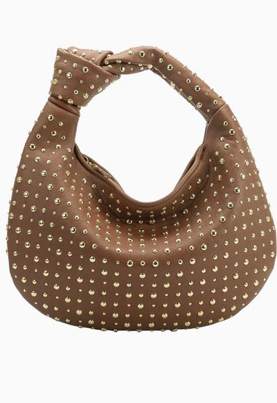 Melie Bianco - Bridgitte Studded Bag Tan