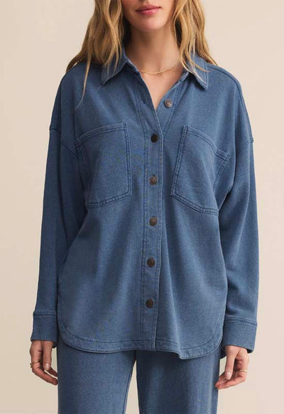 Z Supply - All Day Knit Denim Jacket Vintage Indigo