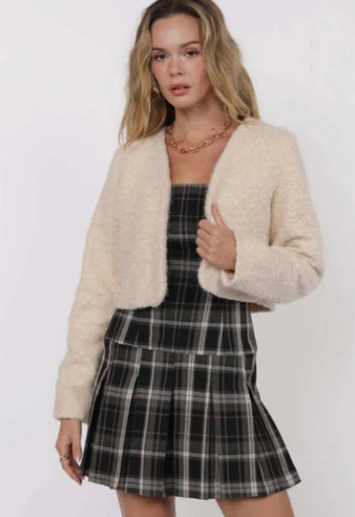 Sage The Label - Power Move Crop Jacket Cream