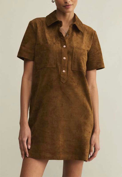 Z Supply - Sydney Suede Mini Dress Coconut