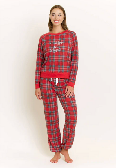 Honeydew - Star Seeker Santa Plaid Pajamas Set