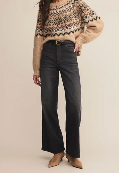 Z Supply - Kenaby Fair Isle Sweater Oatmeal Heather