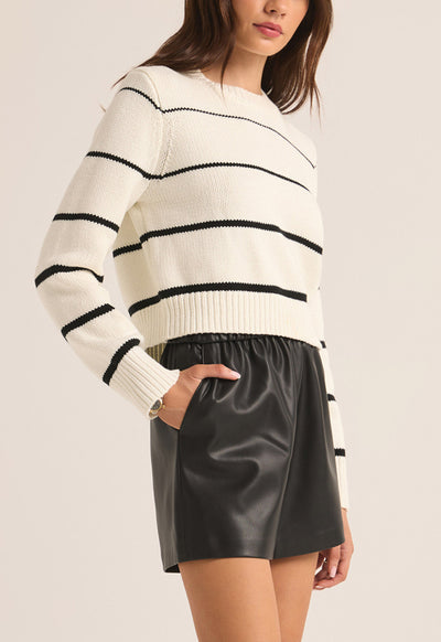 Z Supply - Milan Stripe Sweater Natural