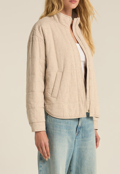 Z Supply - Bonfire Jacket Heather Latte