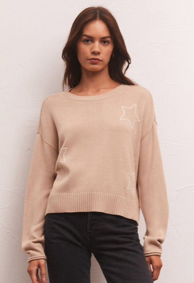 Z Supply - Sienna Open Star Sweater Birch