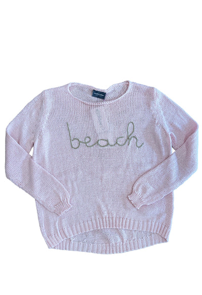 Wooden Ships - To The Beach Crew Cotton Pink Conch