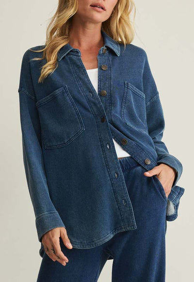 Z Supply - All Day Knit Jacket Indigo