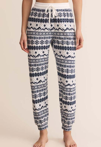 Z Supply - Twighlight Fairisle Jogger Vanilla Ice