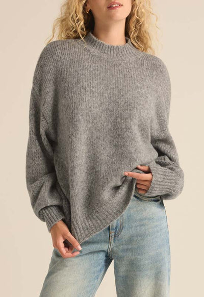 Z Supply - Danica Sweater Classic Heather Grey