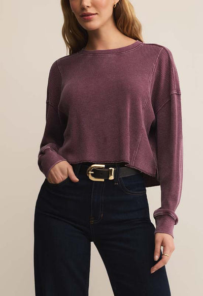 Z Supply - Angel Mini Thermal Top Merlot
