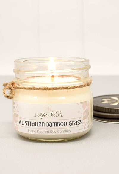 Sugar Belle - Australian Bamboo Grass Soy Candle 4oz