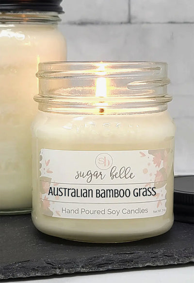 Sugar Belle - Australian Bamboo Grass Soy Candle 8oz